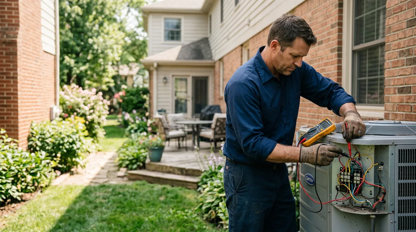 HVAC technician working near Strunk, KY